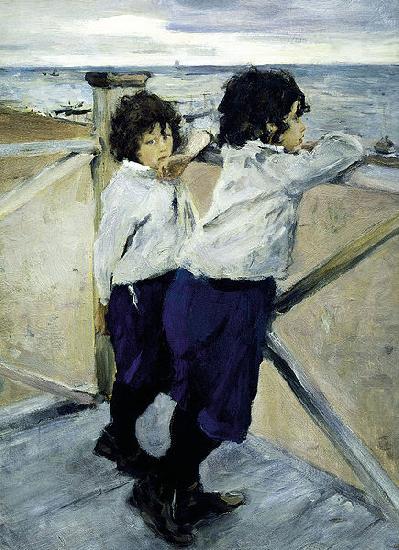 Valentin Serov Children. Sasha and Yura Serov china oil painting image